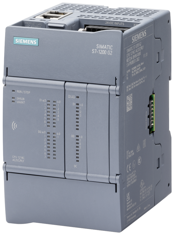 6ES7214-1AH50-0XB0 SIMATIC S7-1200 G2: compact CPU 1214C DC/DC/DC  power