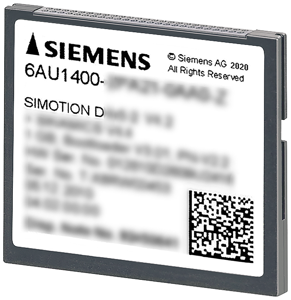 6AU1400-2QA20-0AA0 SIMOTION drive-based 2 GB Compact Flash Card D4x5-2;