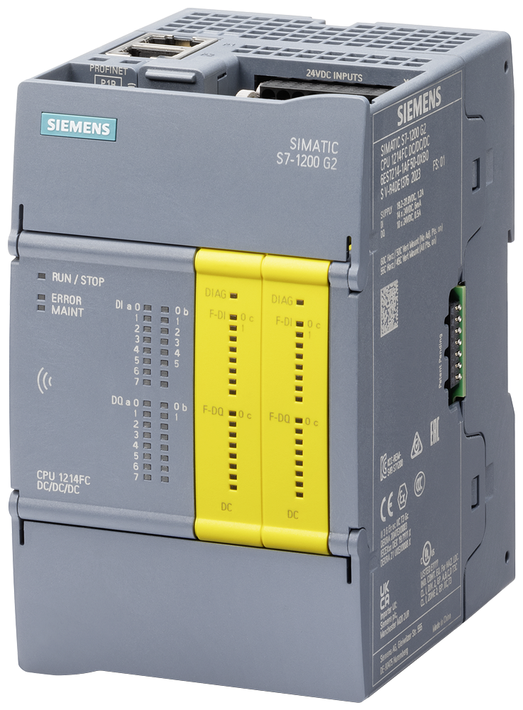 6ES7214-1HF50-0XB0 SIMATIC S7-1200 G2: failsafe compact CPU 1214FC DC/DC/RLY
