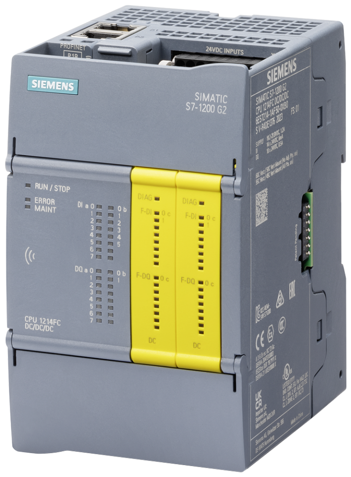6ES7214-1HF50-0XB0 SIMATIC S7-1200 G2: failsafe compact CPU 1214FC DC/DC/RLY