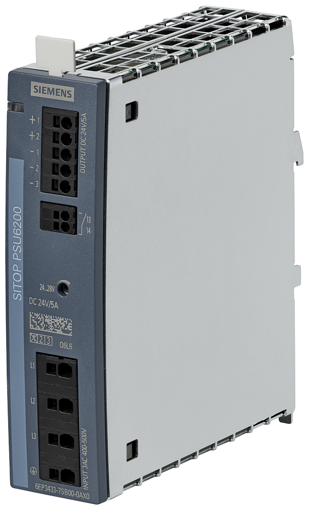 6EP3433-7SB00-0AX0 SITOP PSU6200 24 V/5 A stabilized power supply input: