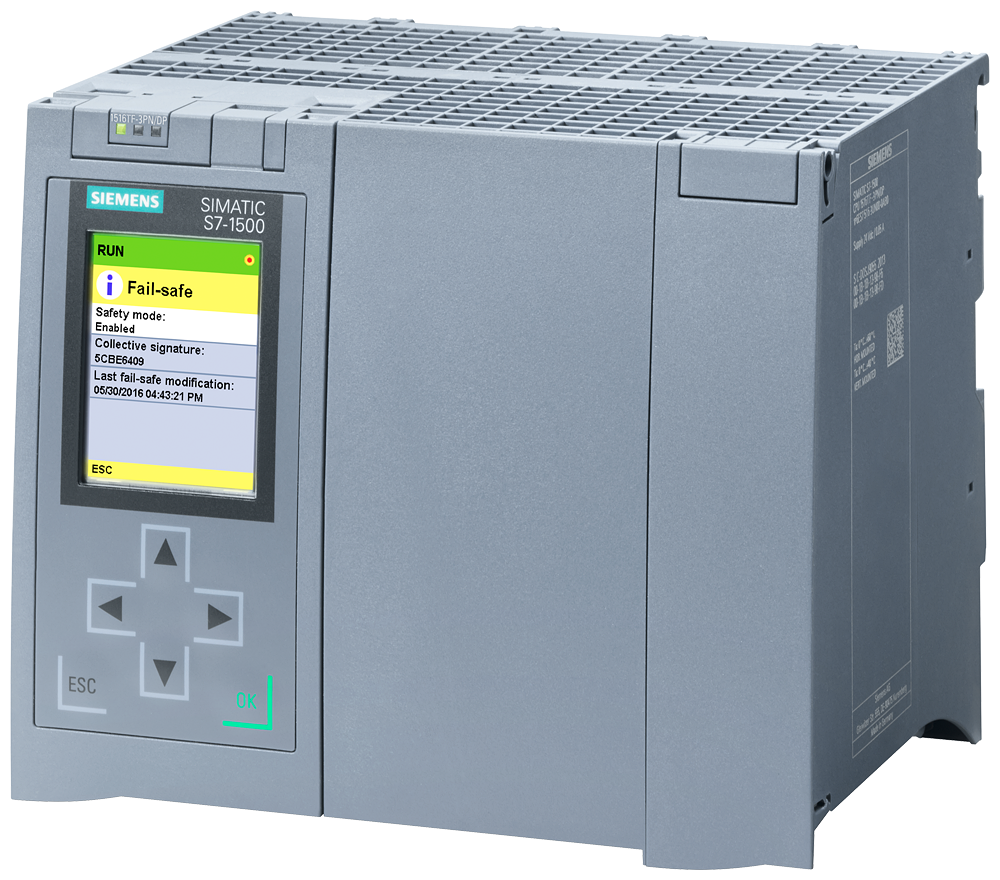 6ES7516-3UN00-0AB0 SIMATIC S7-1500TF, CPU 1516TF-3 PN/DP, central processing