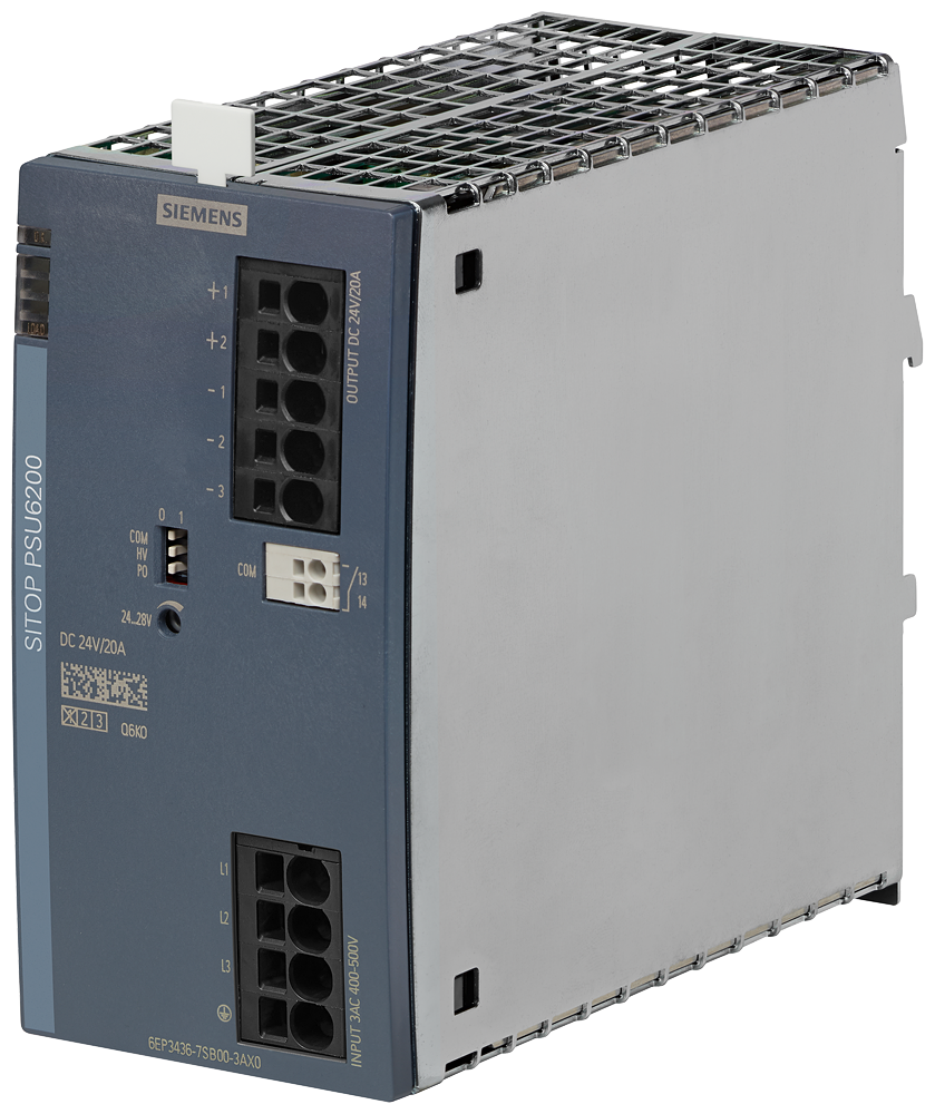 6EP3436-7SB00-3AX0 SITOP PSU6200 24 V/20 A stabilized power supply input: