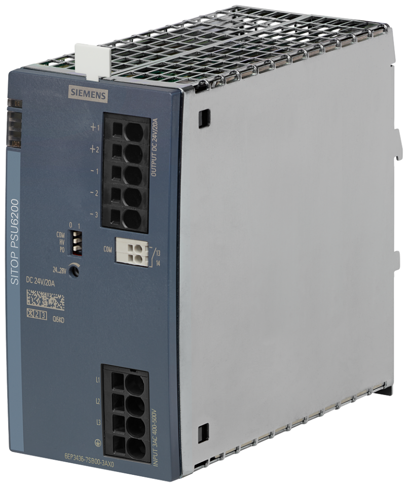 6EP3436-7SB00-3AX0 SITOP PSU6200 24 V/20 A stabilized power supply input: