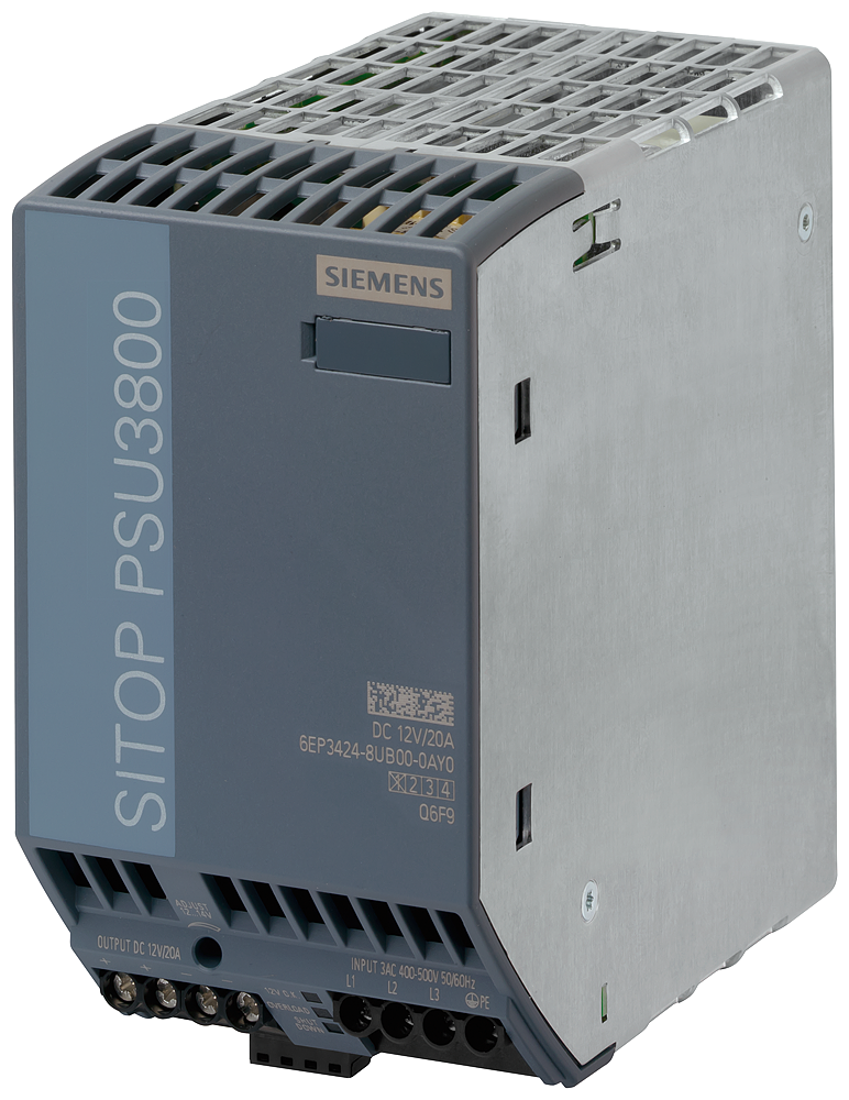 6EP3424-8UB00-0AY0 SITOP PSU3800 12 V/20 A stabilized power supply input: