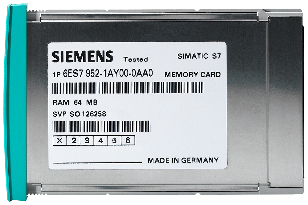 6ES7952-1AM00-0AA0 SIMATIC S7, RAM Memory Card for S7-400, long design,