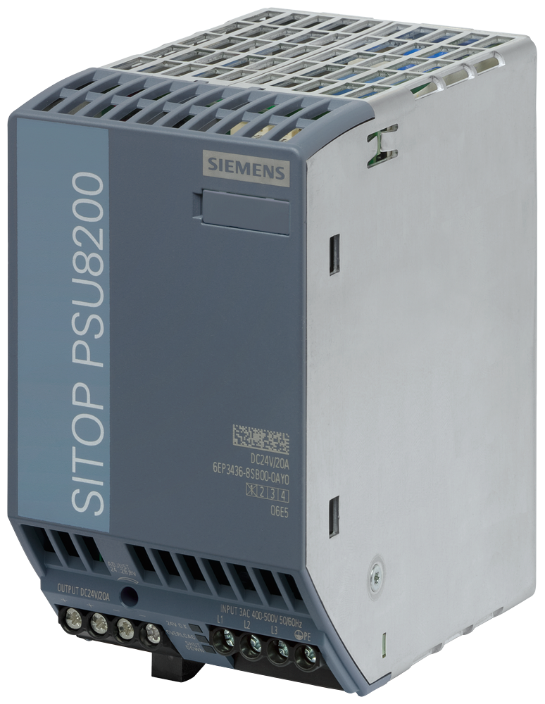 6EP3436-8SB00-0AY0 SITOP PSU8200 24 V/20 A stabilized power supply input: