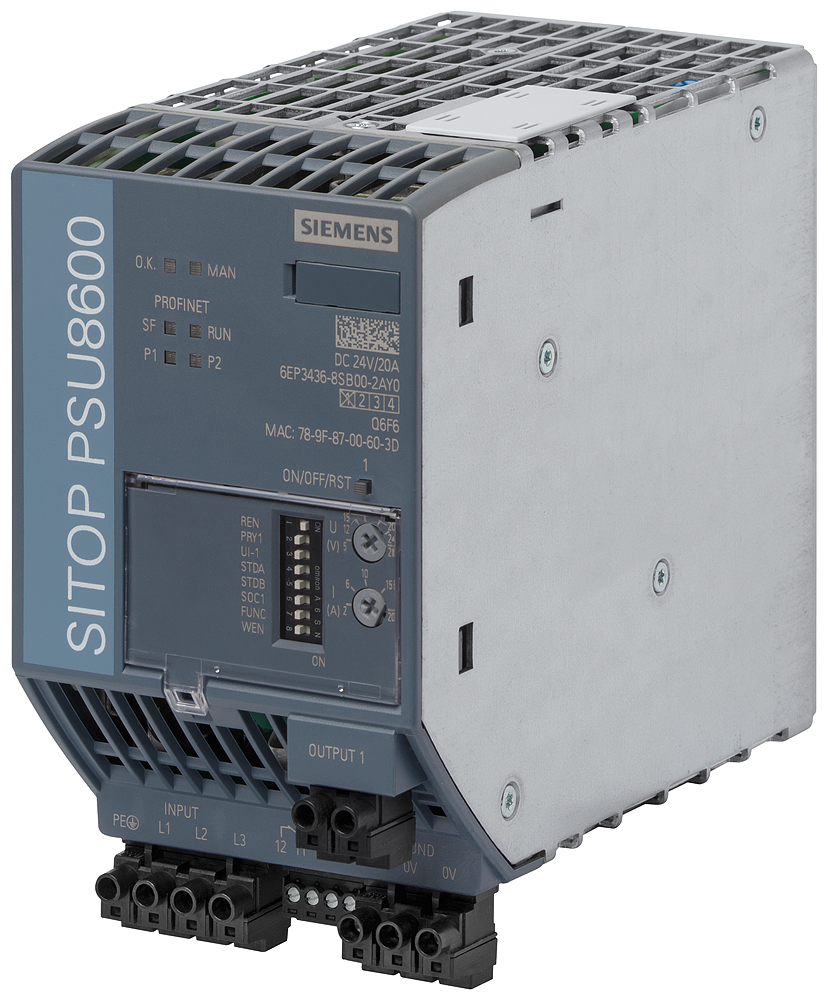 6EP3436-8SB00-2AY0 SITOP PSU8600 3AC 20 A PN stabilized power supply input: