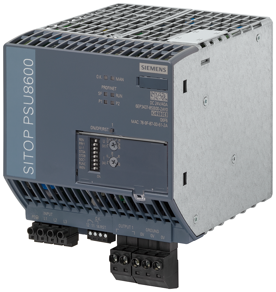 6EP3437-8SB00-2AY0 SITOP PSU8600 3AC 40 A PN stabilized power supply input: