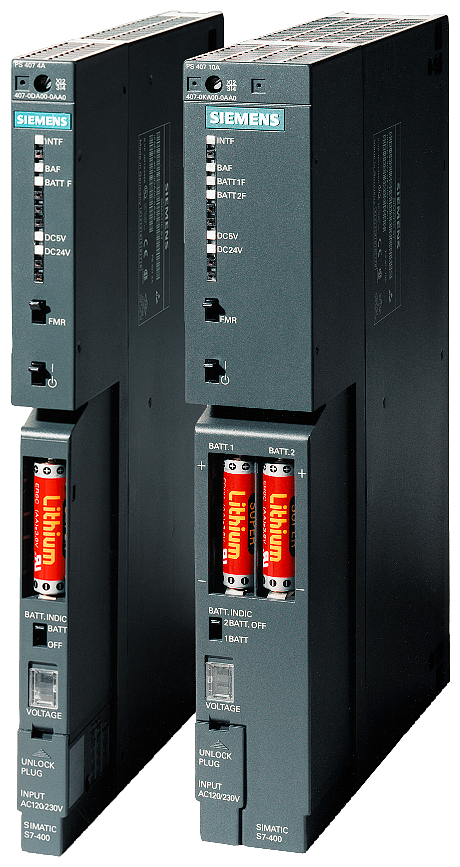 6ES7405-0RA02-0AA0 SIMATIC S7-400, power supply PS405: 20 A, wide range,