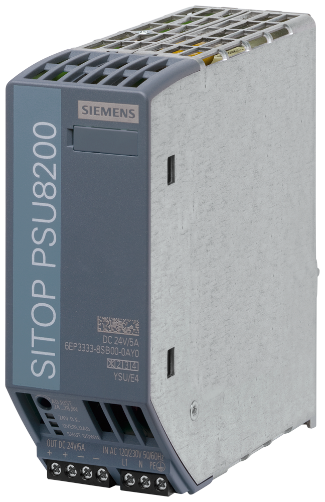 6EP3333-8SB00-0AY0 SITOP PSU8200 24 V/5 A stabilized power supply input: