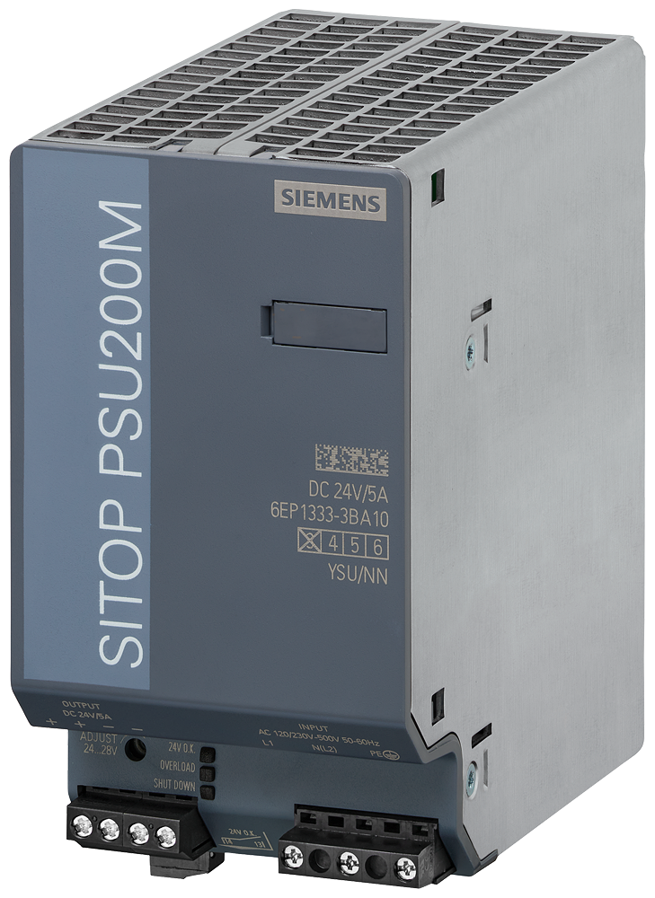 6EP1333-3BA10 SITOP PSU200M 5 A stabilized power supply input: 120/230-500