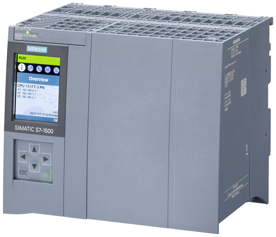 6ES7517-3TQ10-0AB0 SIMATIC S7-1500T, CPU 1517T-3 PN, central processing